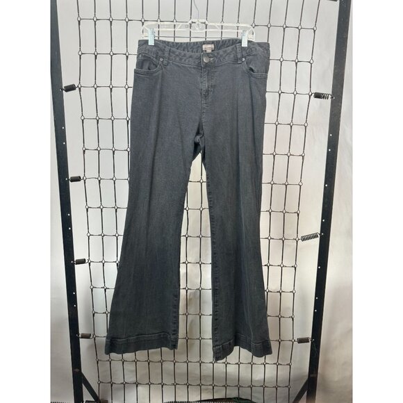 J. Jill Womens Flare Leg Stretch Jeans Size 14 Gray 99% Cotton 1% Lycra - Picture 15 of 16